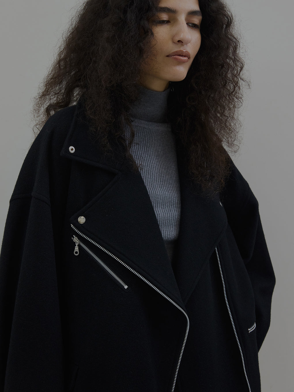 WOOL RIDERS COAT