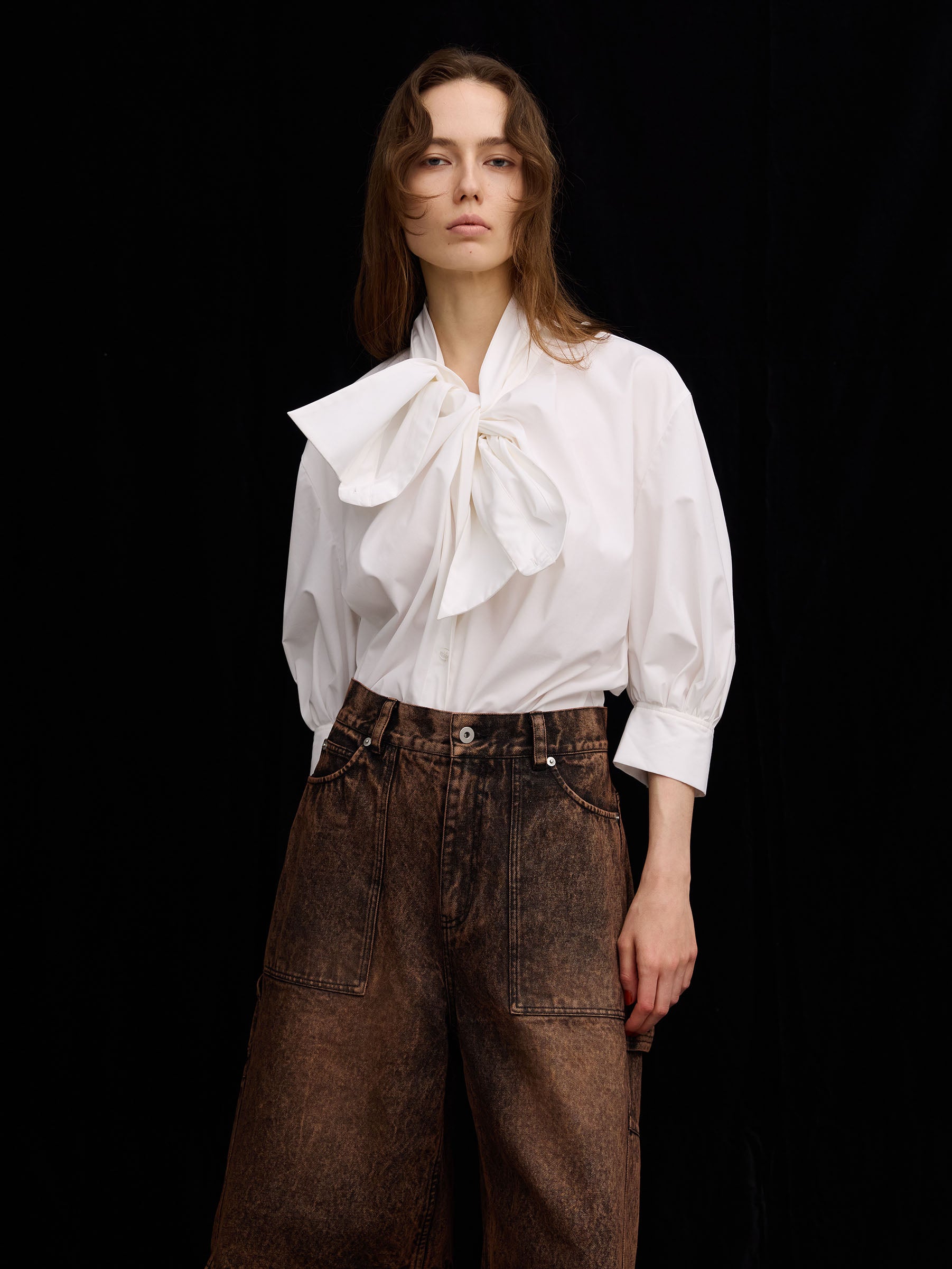 MANY WAY BOW TIE BLOUSE