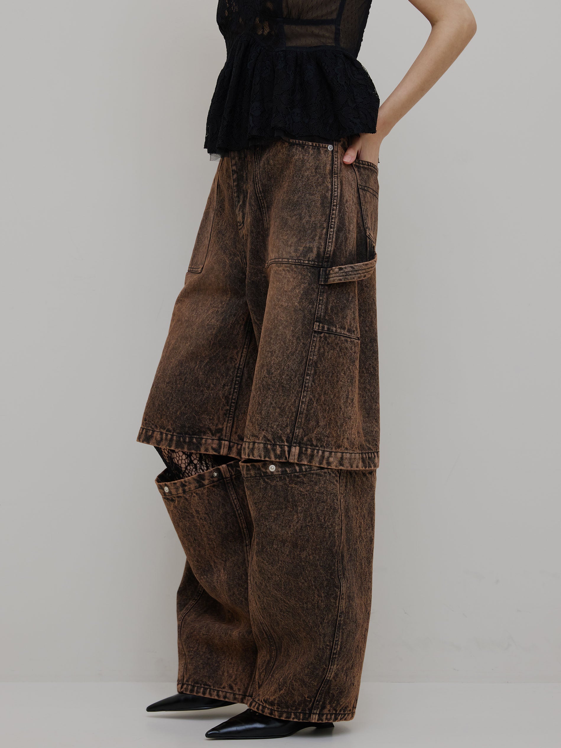 MEDI 2WAY REMOVE DENIM PANTS