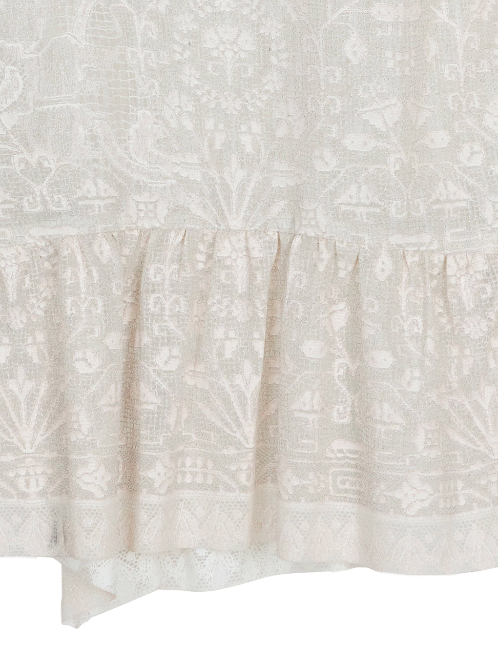MEDI TROMPE L’OEIL RUFFLE SLIT SKIRT