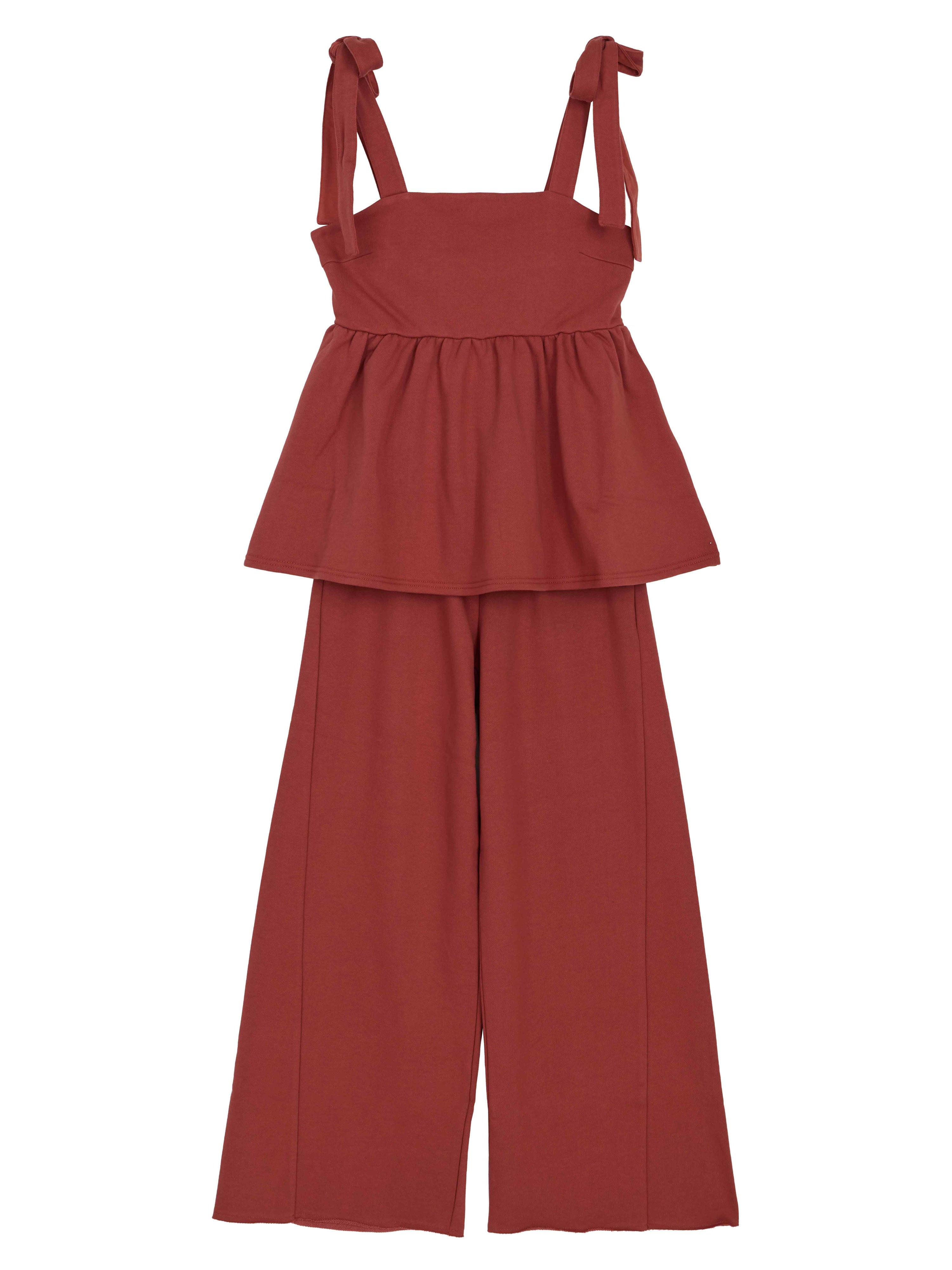 SWEAT PEPLUM SET ROMPERS