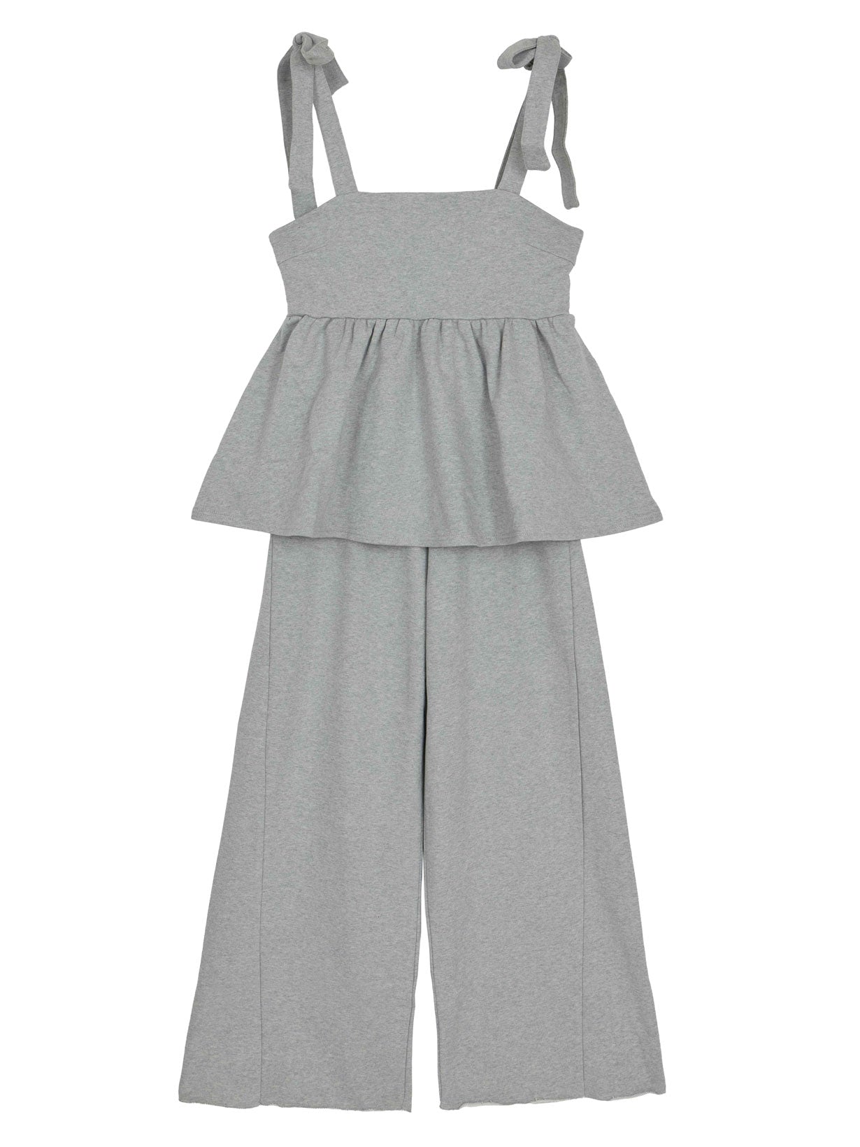 SWEAT PEPLUM SET ROMPERS
