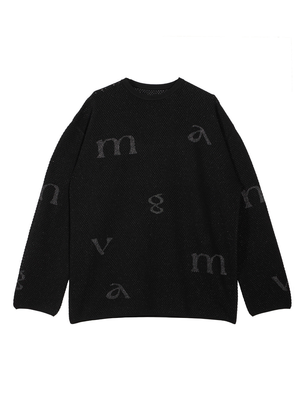 DISPERSE LOGO KNIT TOP