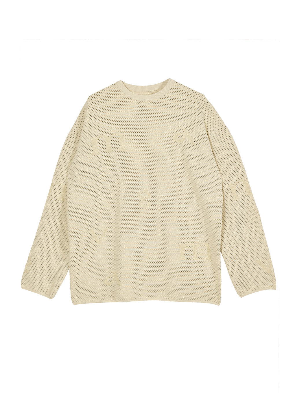 DISPERSE LOGO KNIT TOP