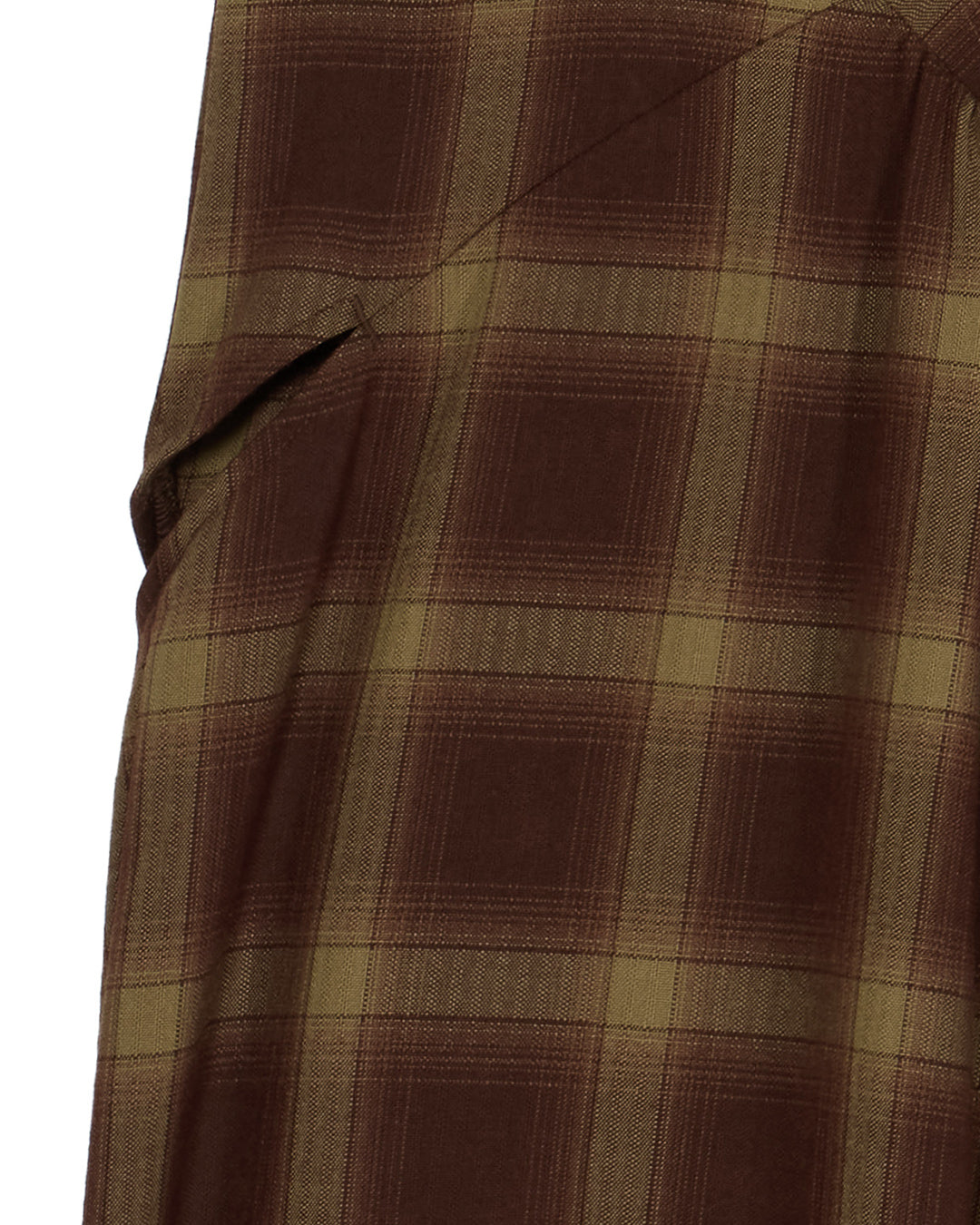CHECK EYELET SEMI FLARE SKIRT