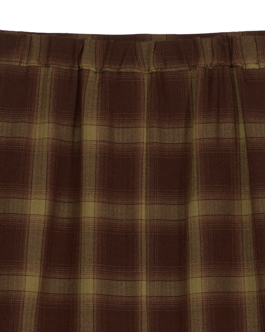 CHECK EYELET SEMI FLARE SKIRT