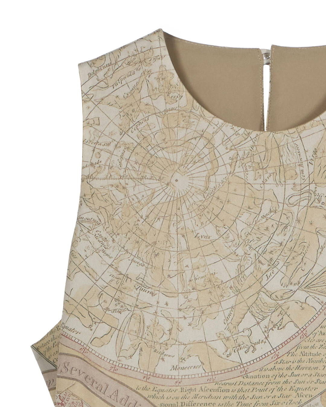 CARTOGRAPHIC PATTERN DRESS