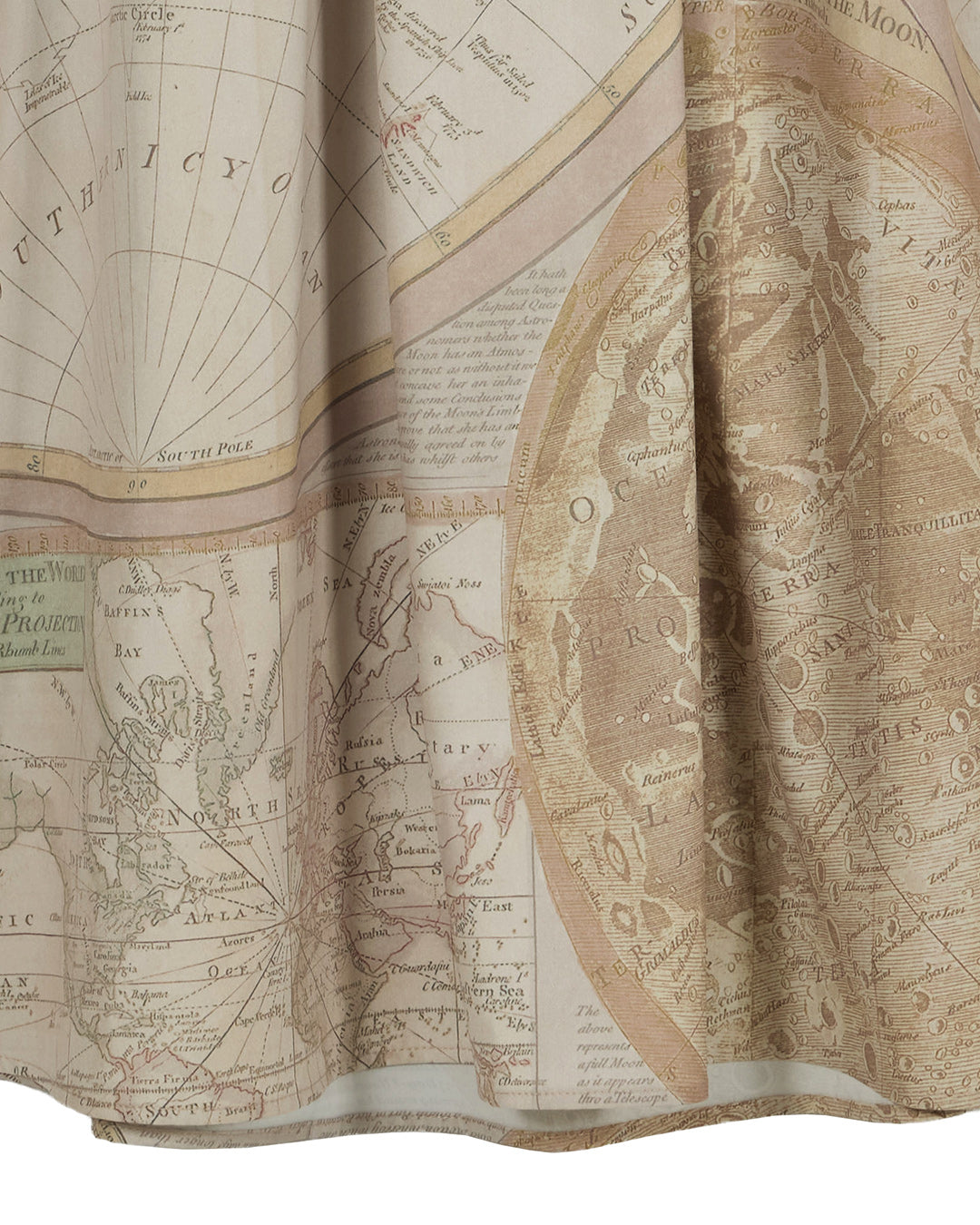 CARTOGRAPHIC PATTERN DRESS