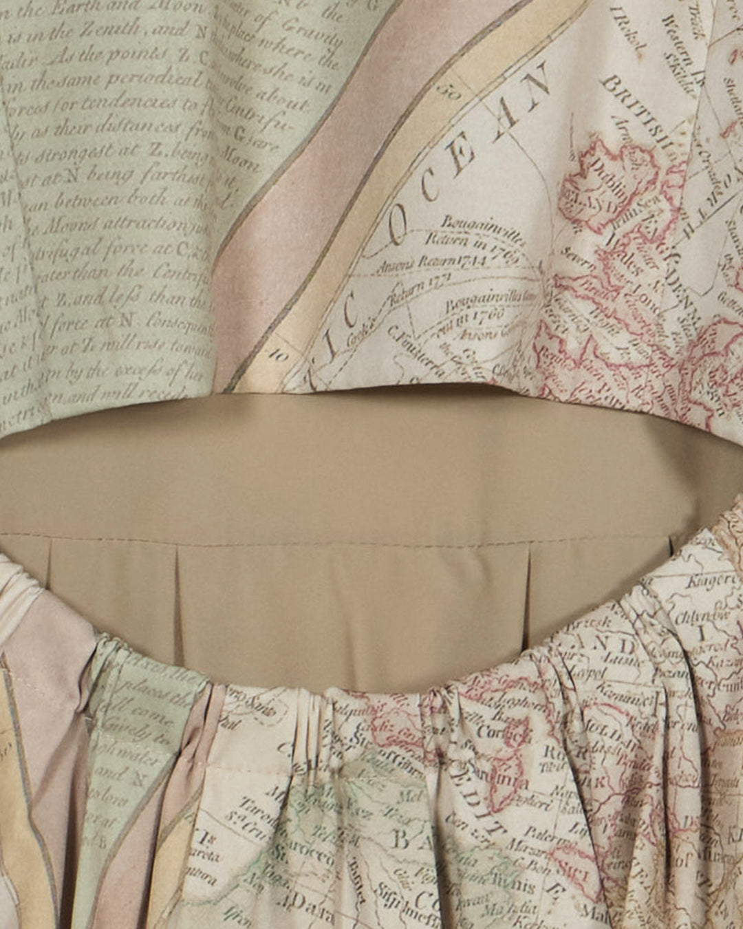 CARTOGRAPHIC PATTERN DRESS