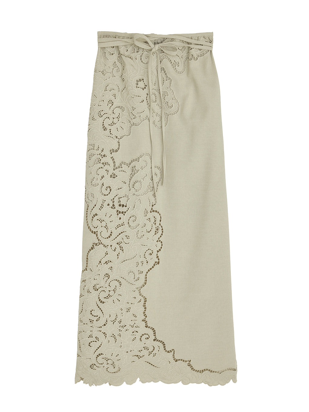 CUTWORK EMBROIDERY RIBBON SKIRT