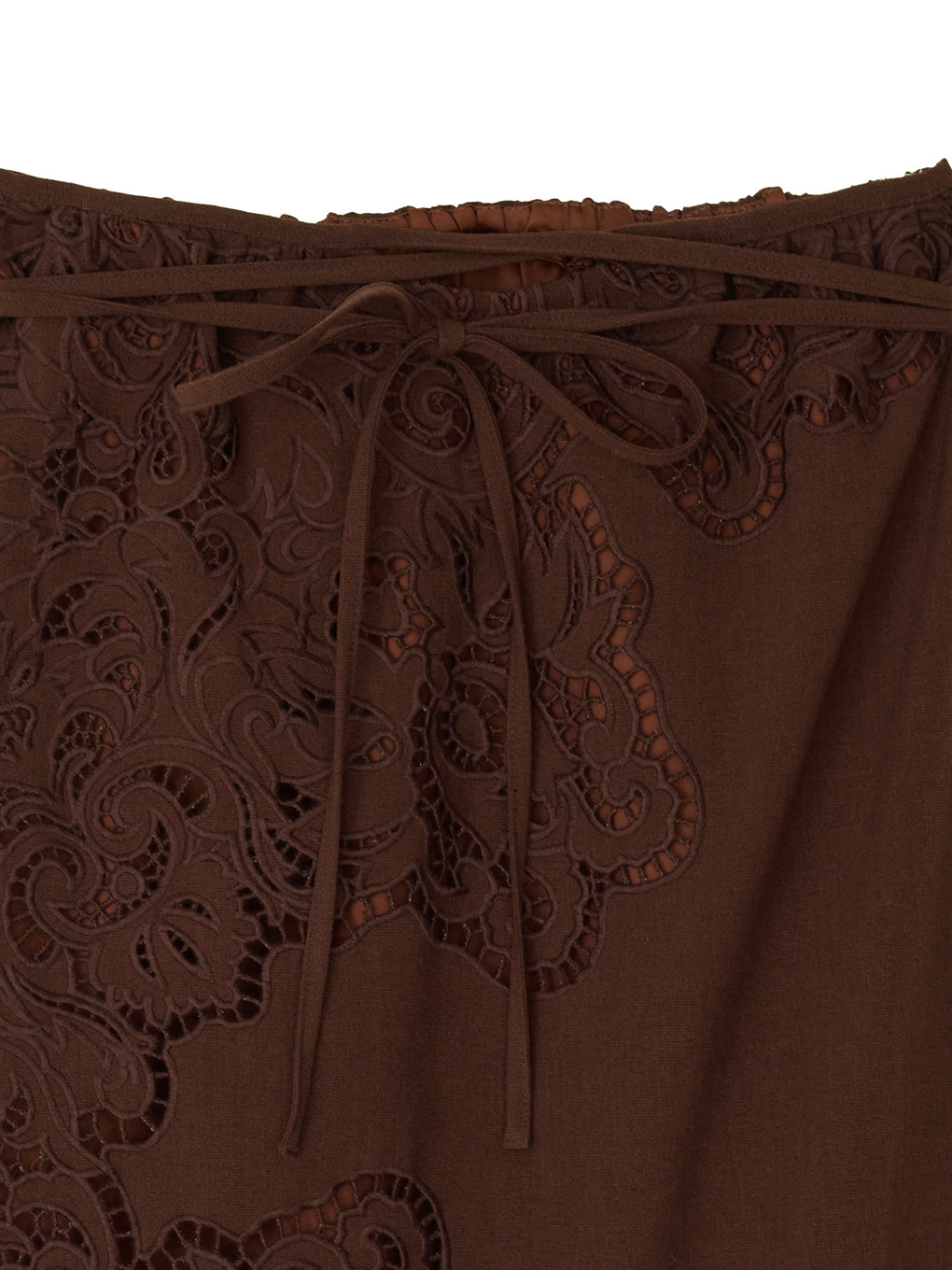 CUTWORK EMBROIDERY RIBBON SKIRT