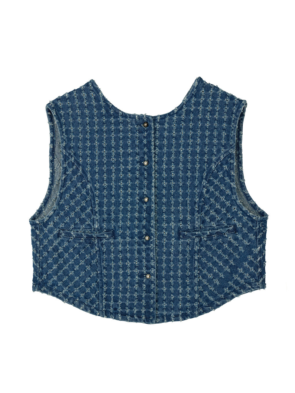 CHECK PROCESSING DENIM VEST