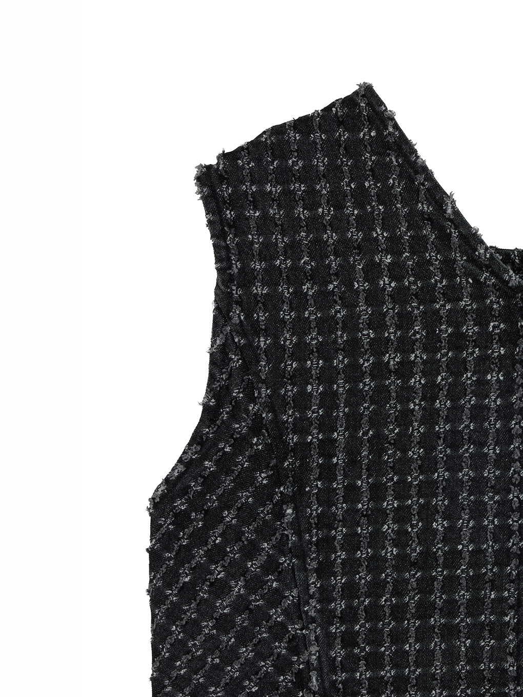 CHECK PROCESSING DENIM VEST