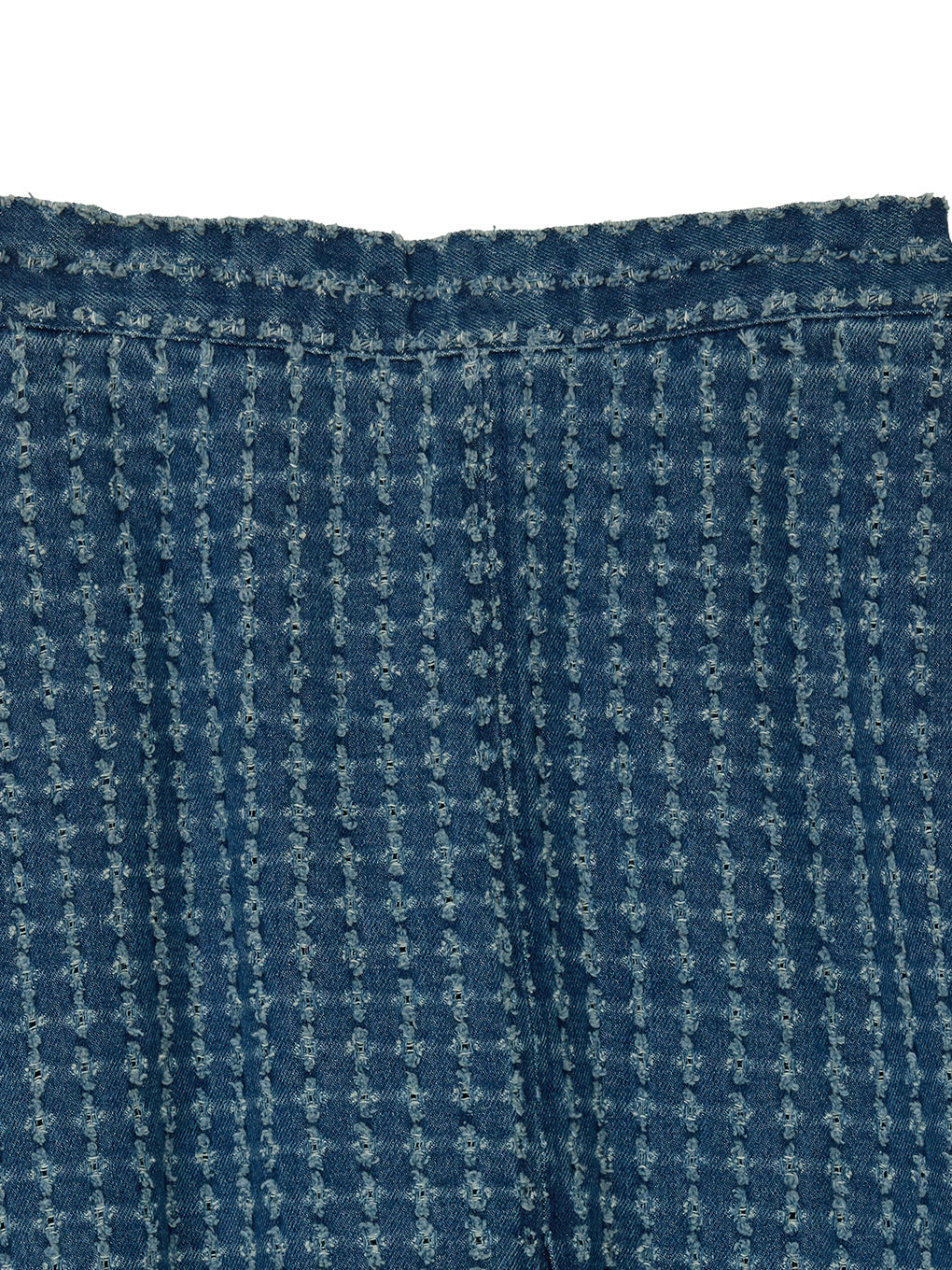 CHECK PROCESSING DENIM SKIRT
