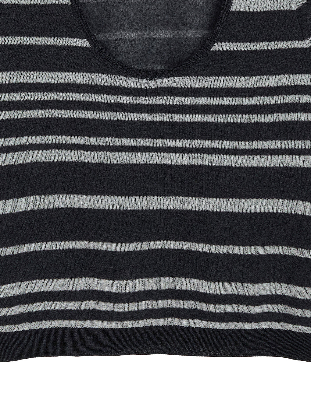 REVERSIBLE SHEER BORDER KNIT TOP