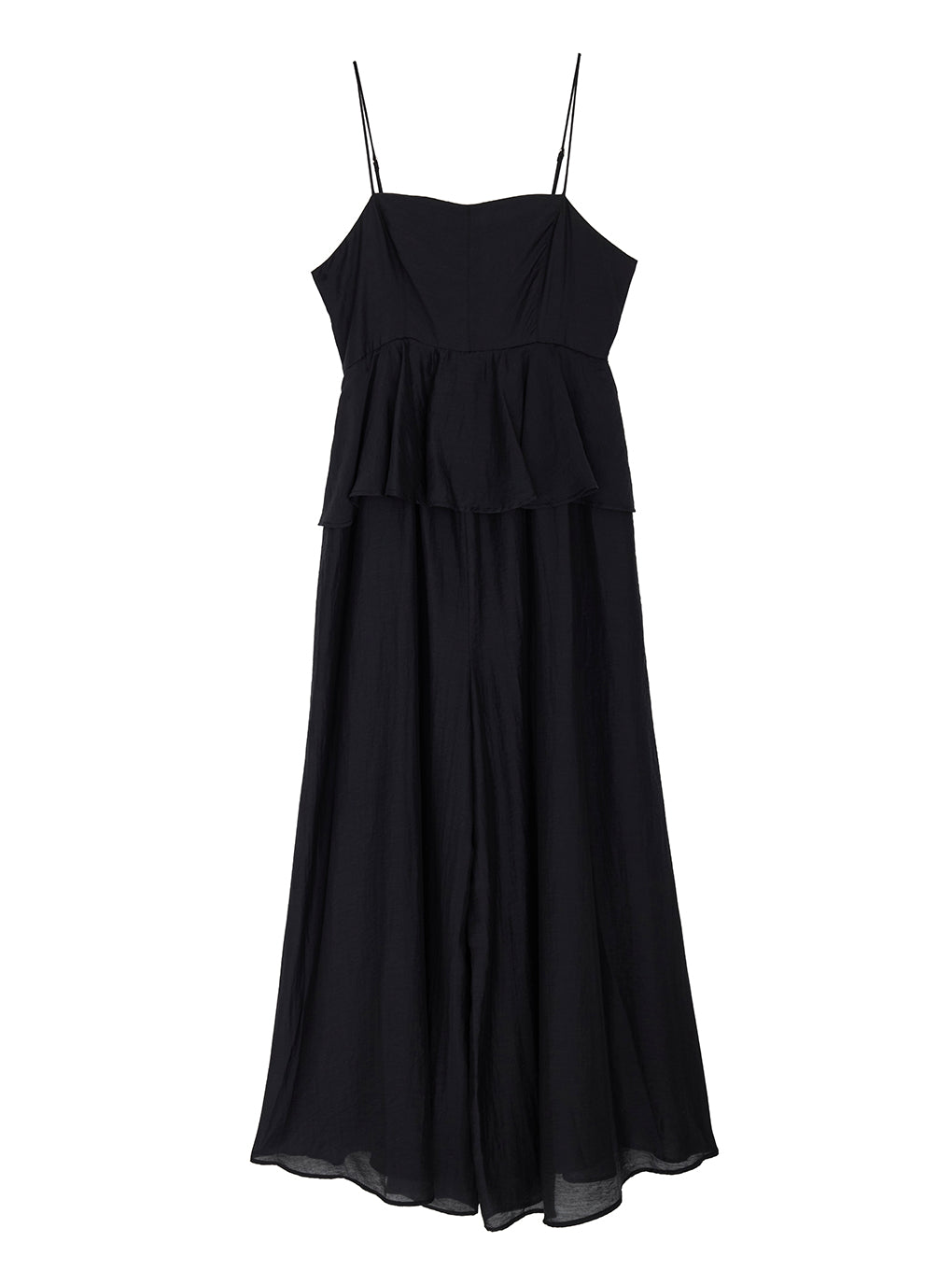 STRUCTURED PEPLUM CAMI ROMPERS