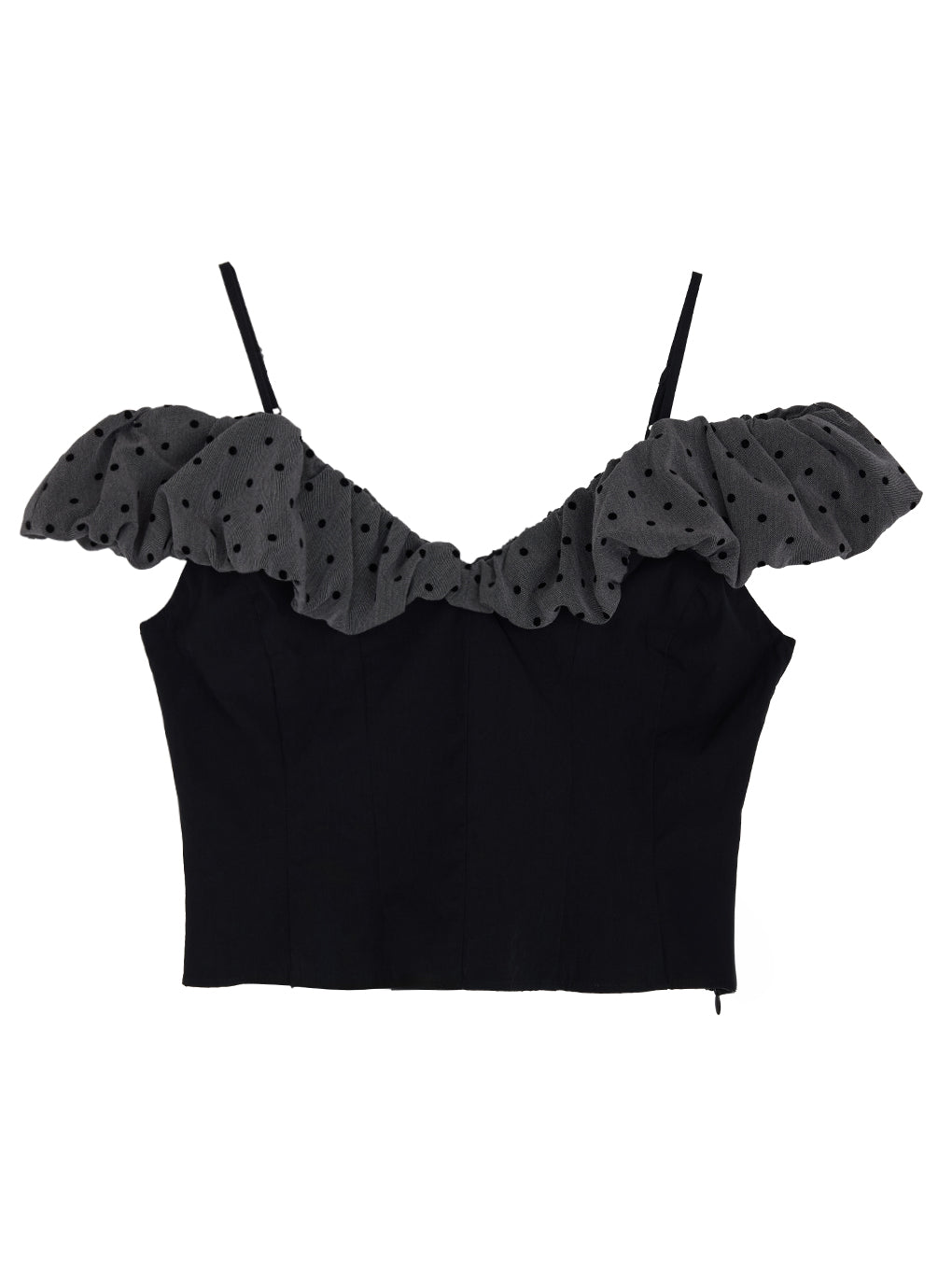 OFF SHOULDER COMPACT PUFF TOP