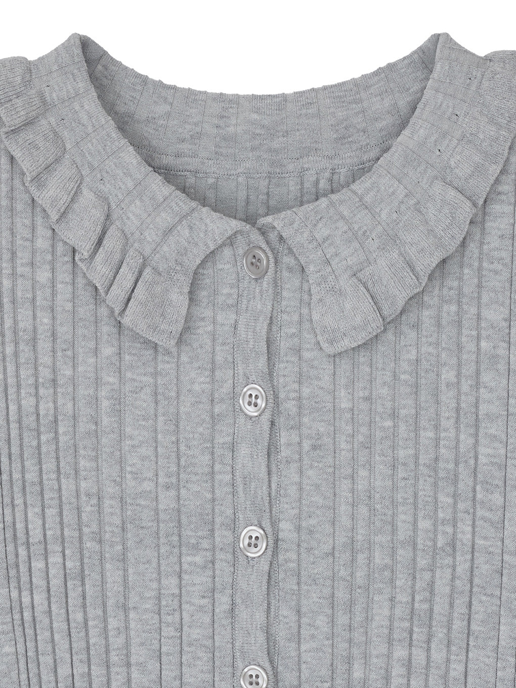 COMPACT FRILL COLLAR KNIT