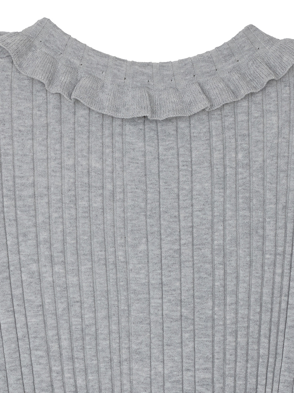 COMPACT FRILL COLLAR KNIT