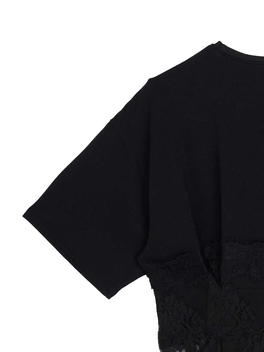 CORSET LIKE LACE DOCKING TEE