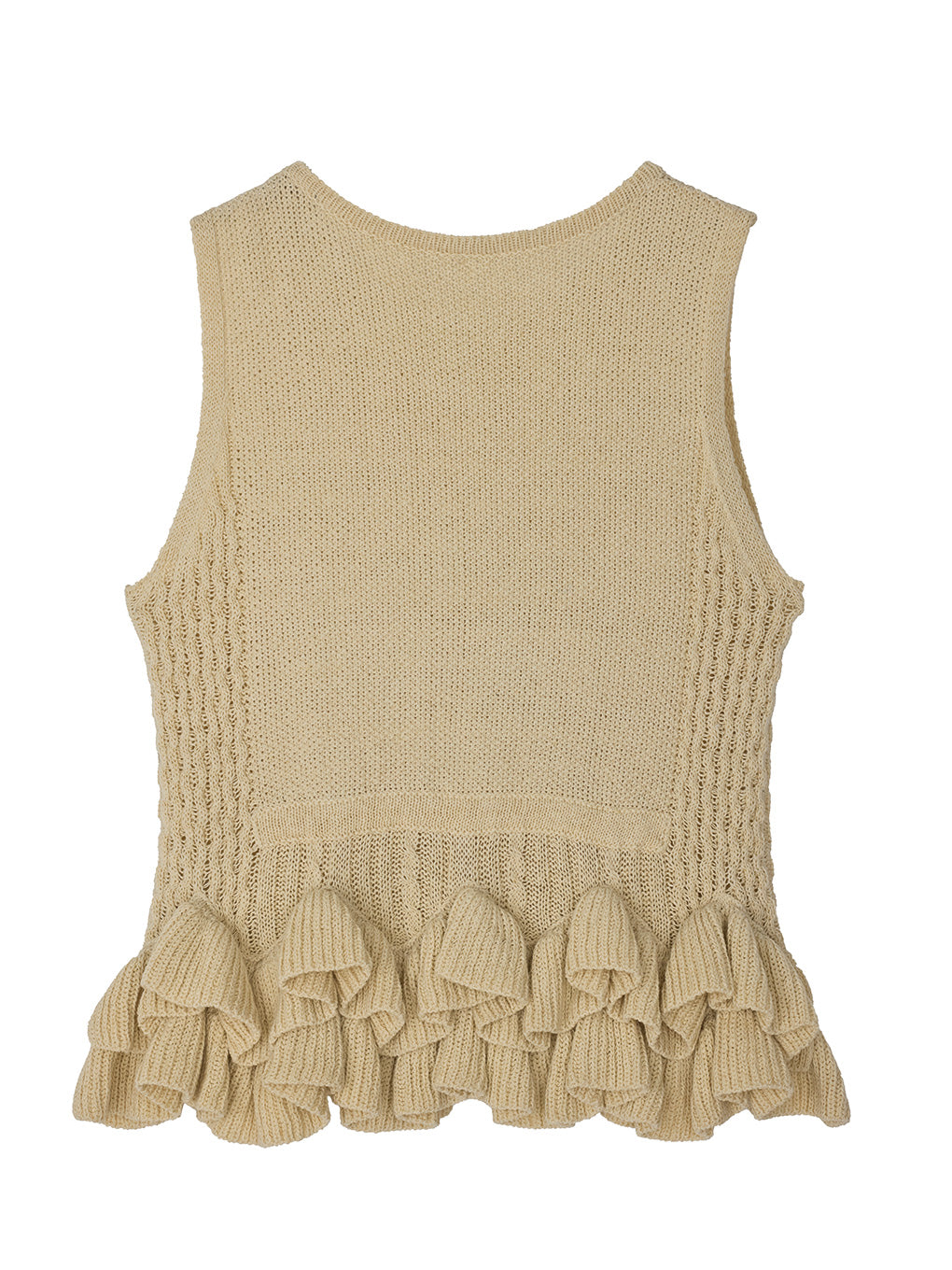 MILT RUFFLE KNIT TOP