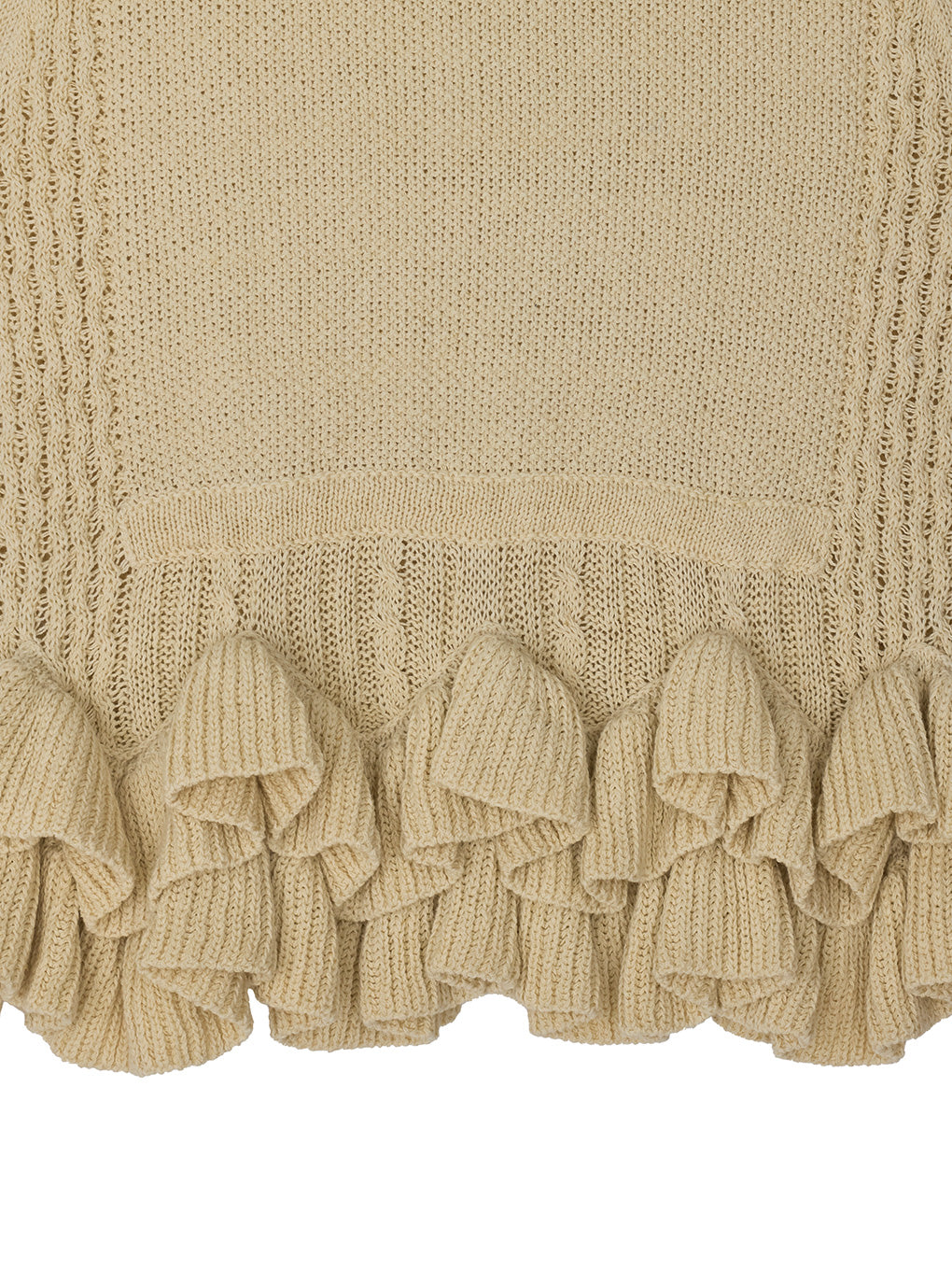 MILT RUFFLE KNIT TOP