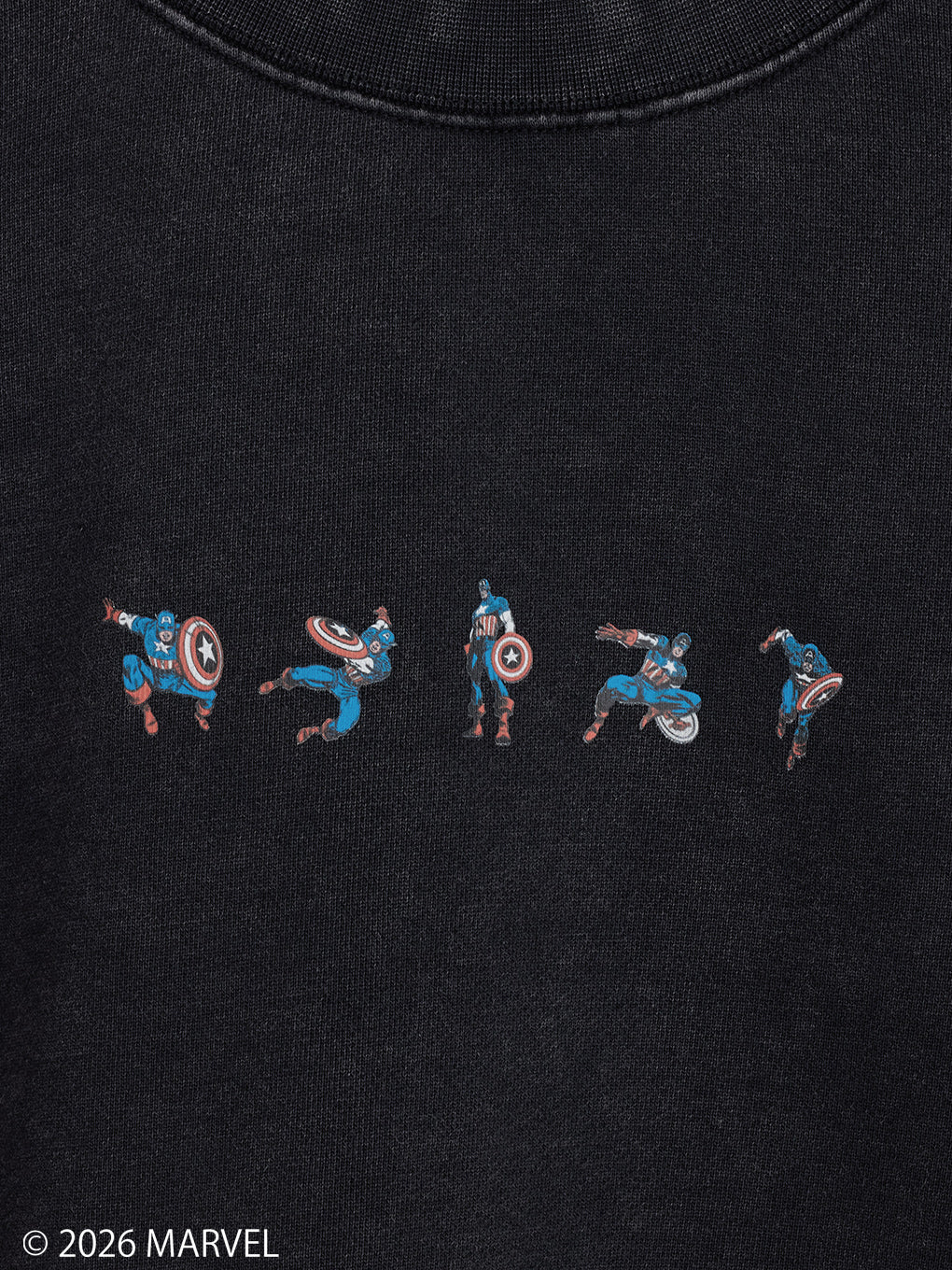 MARVEL COMIC SHORT SWEAT TOP