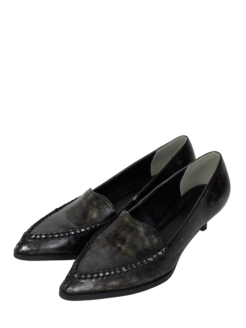 UND BLANKET STITCH LOAFER PUMPS