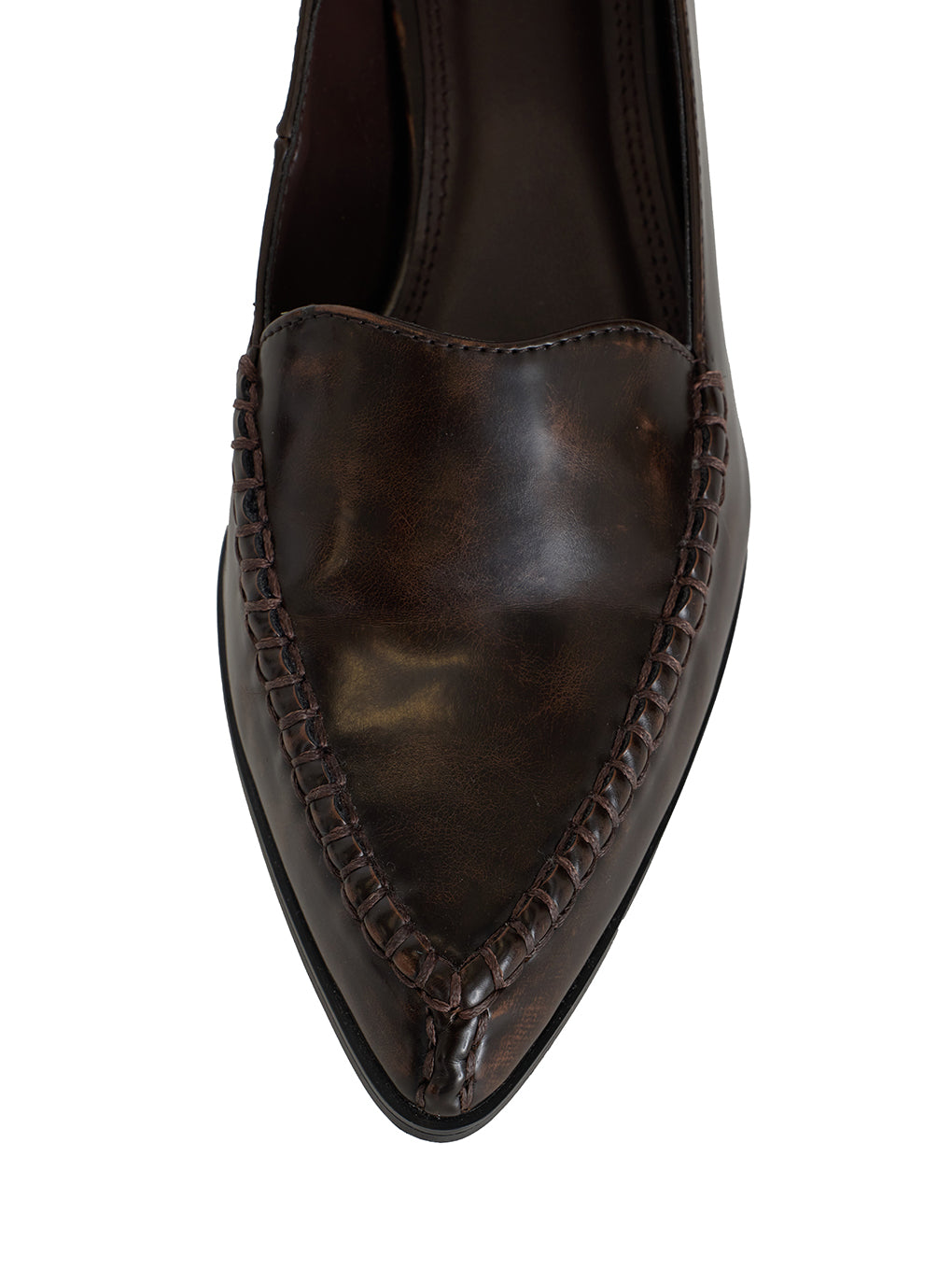 UND BLANKET STITCH LOAFER PUMPS
