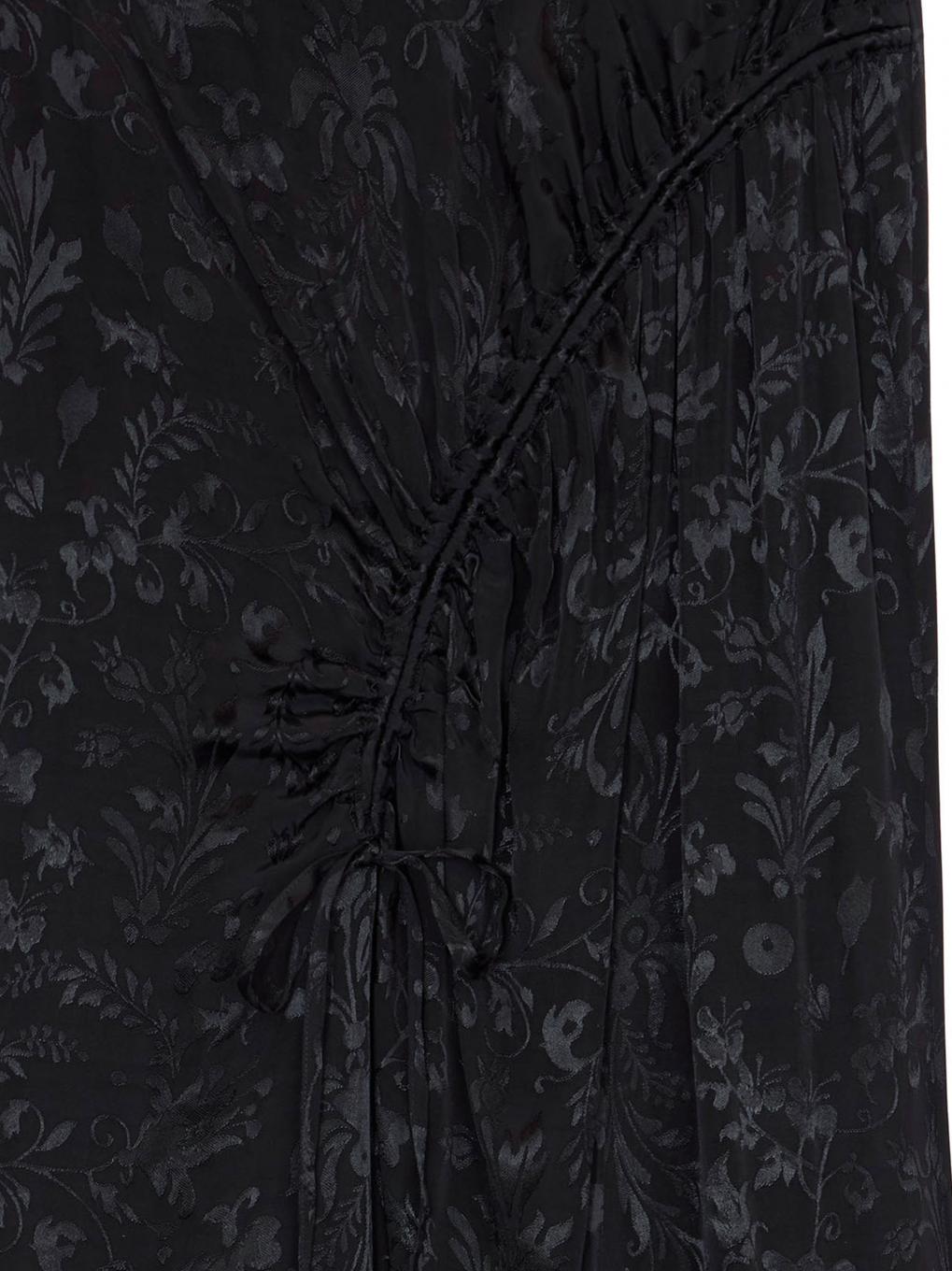 MEDI SATIN JACQUARD GATHER SKIRT