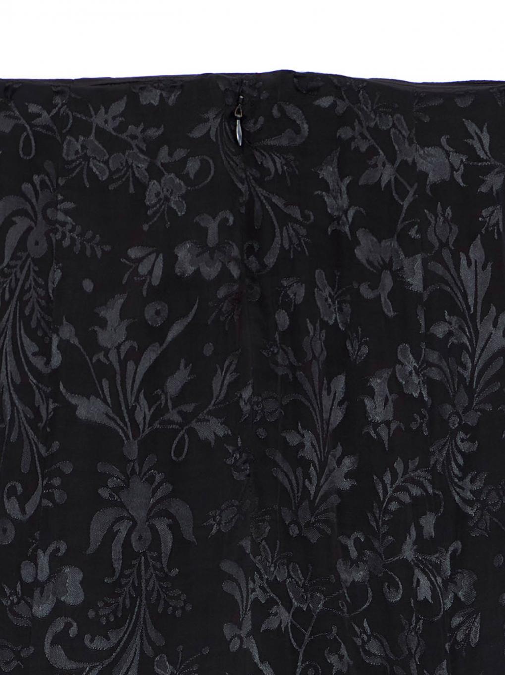 MEDI SATIN JACQUARD GATHER SKIRT
