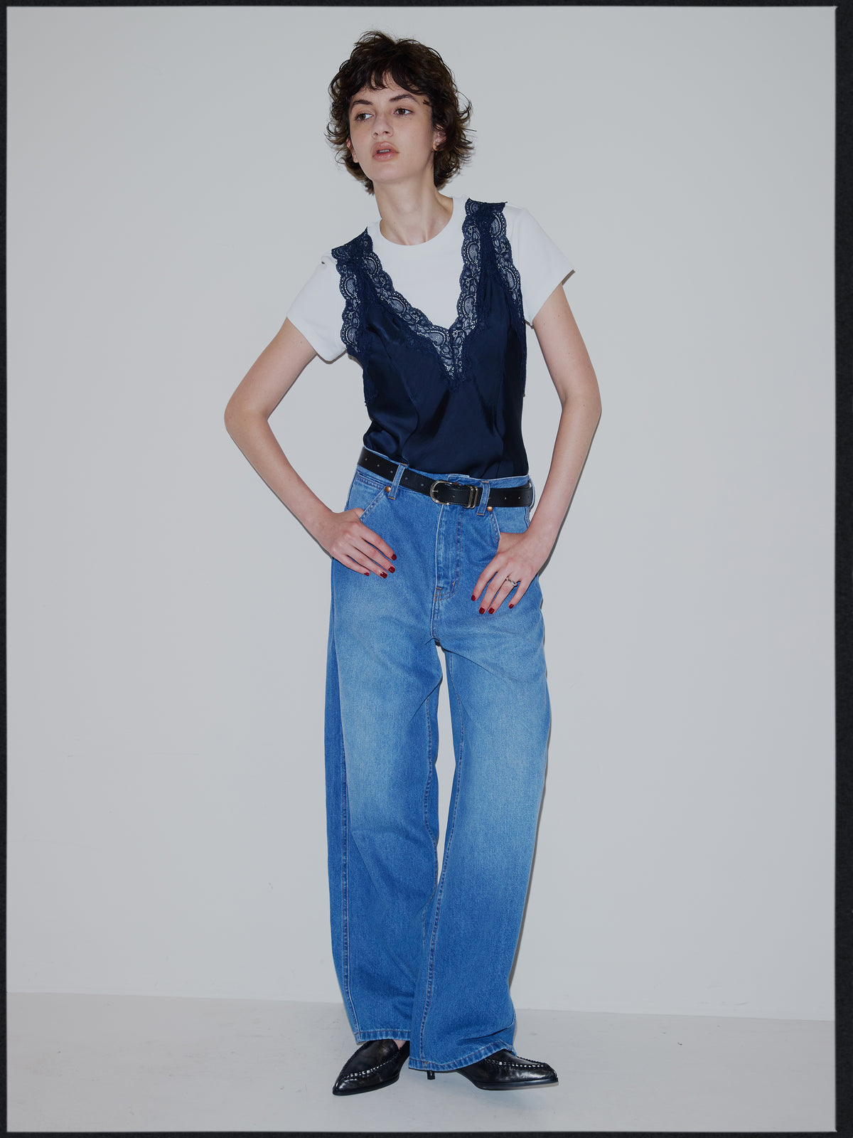 Wrangler×Ameri CURVE DENIM PANTS