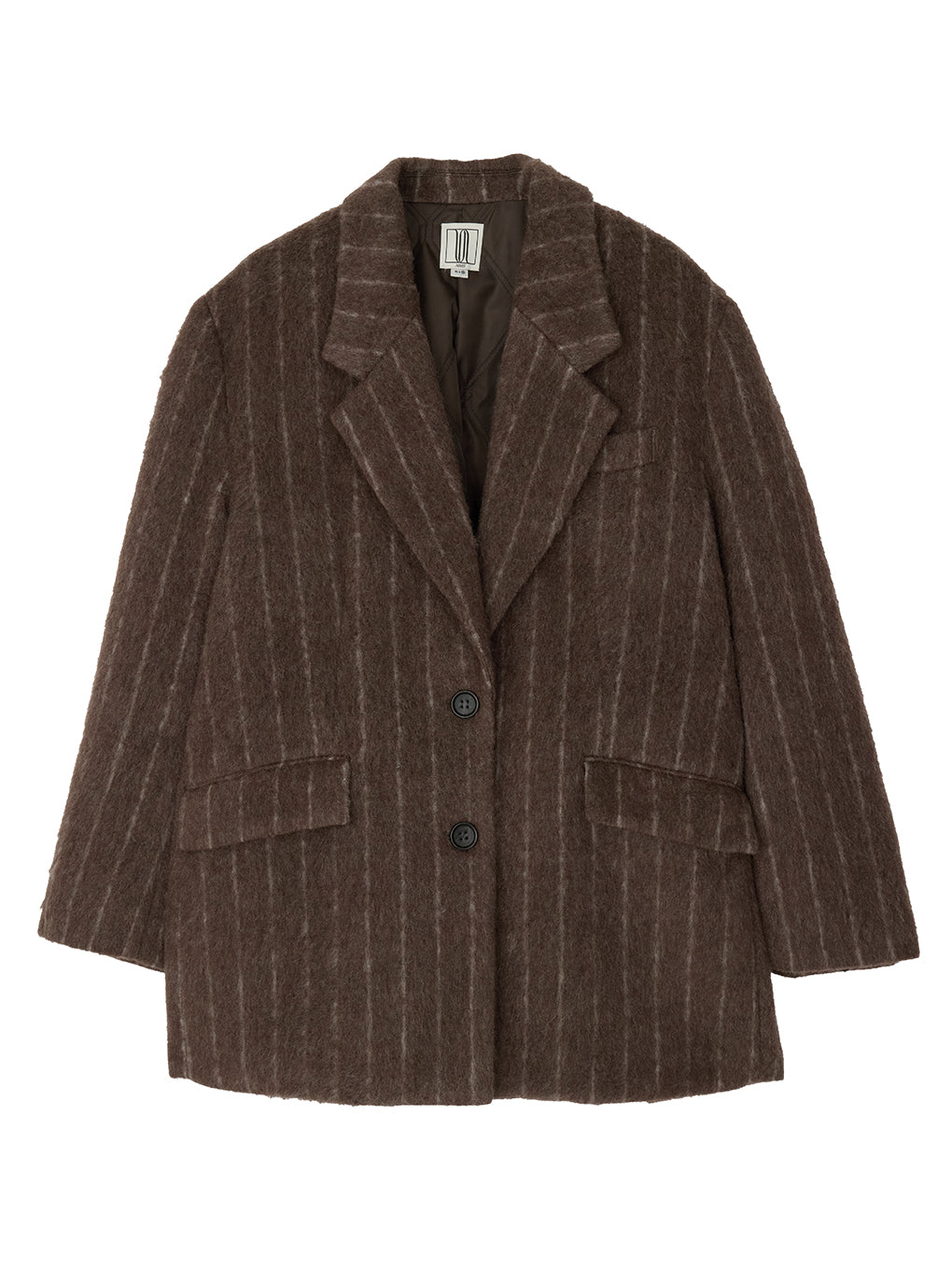UND STRIPE ALPACA SHAGGY JACOT