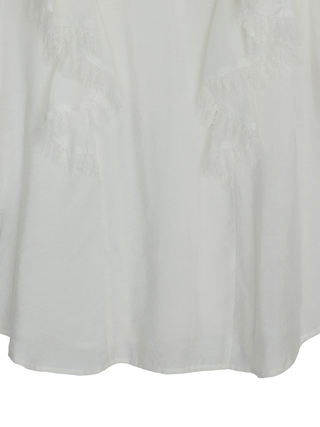 UND LACE DRAPE FRILL BLOUSE