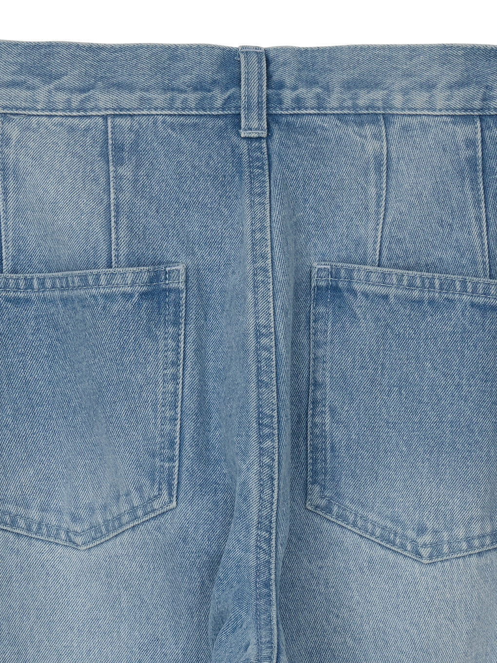 UND WIDE TUCK LACE DENIM PANTS