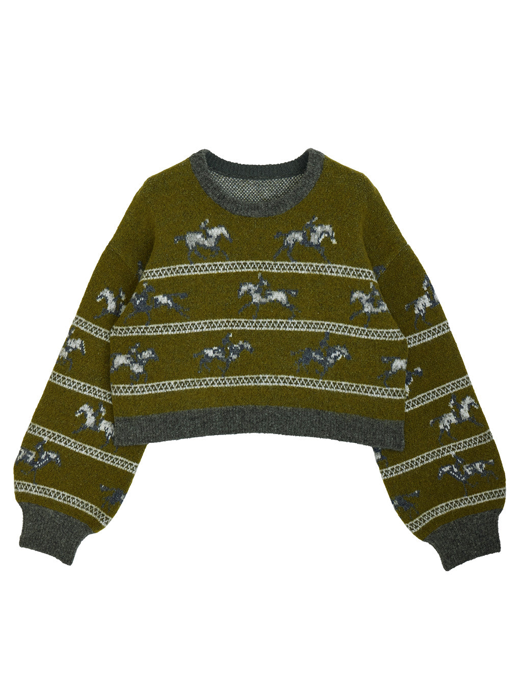UND HORSE PATTERN KNIT