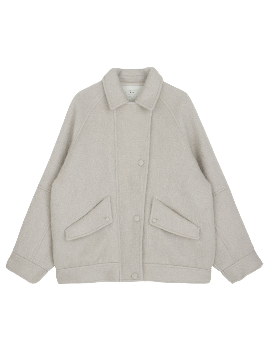 UND MOHAIR SHAGGY FLIGHT JACKET