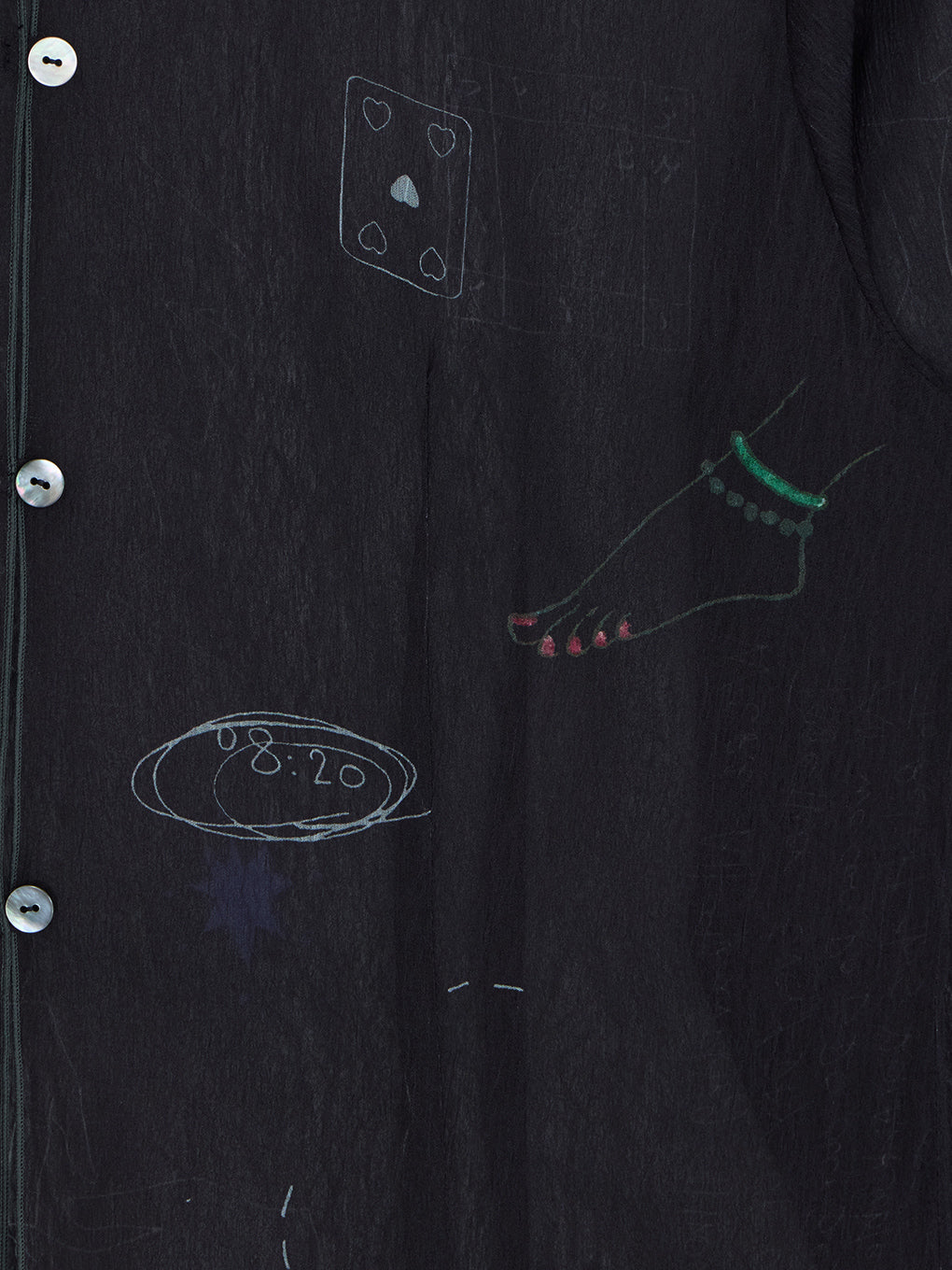 UND ASSORT COLOR TATTOO SHEER TOP