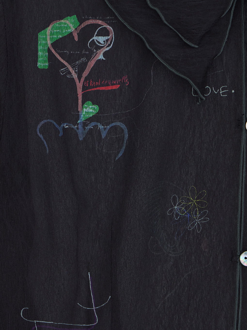 UND ASSORT COLOR TATTOO SHEER TOP