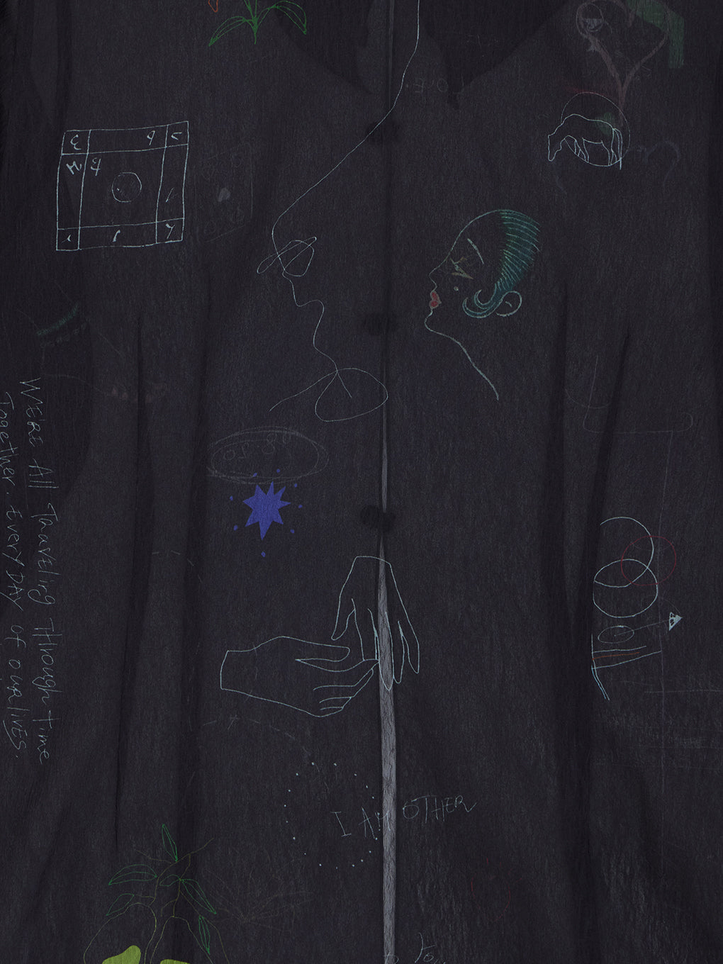 UND ASSORT COLOR TATTOO SHEER TOP