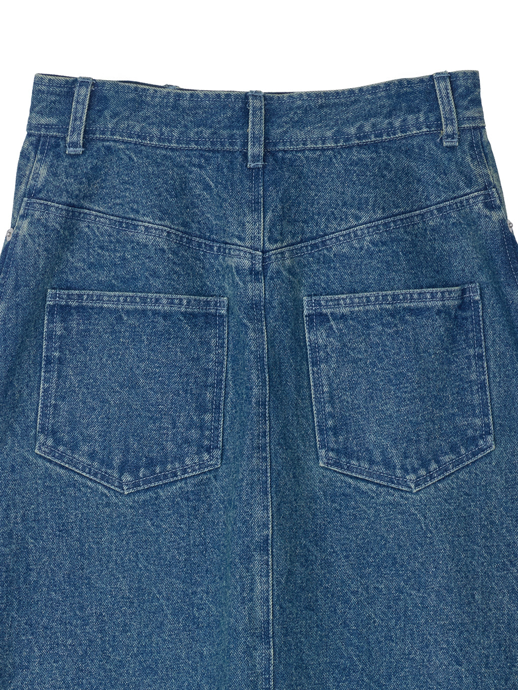 UND CUTWORK EMBROIDERY DENIM SKIRT