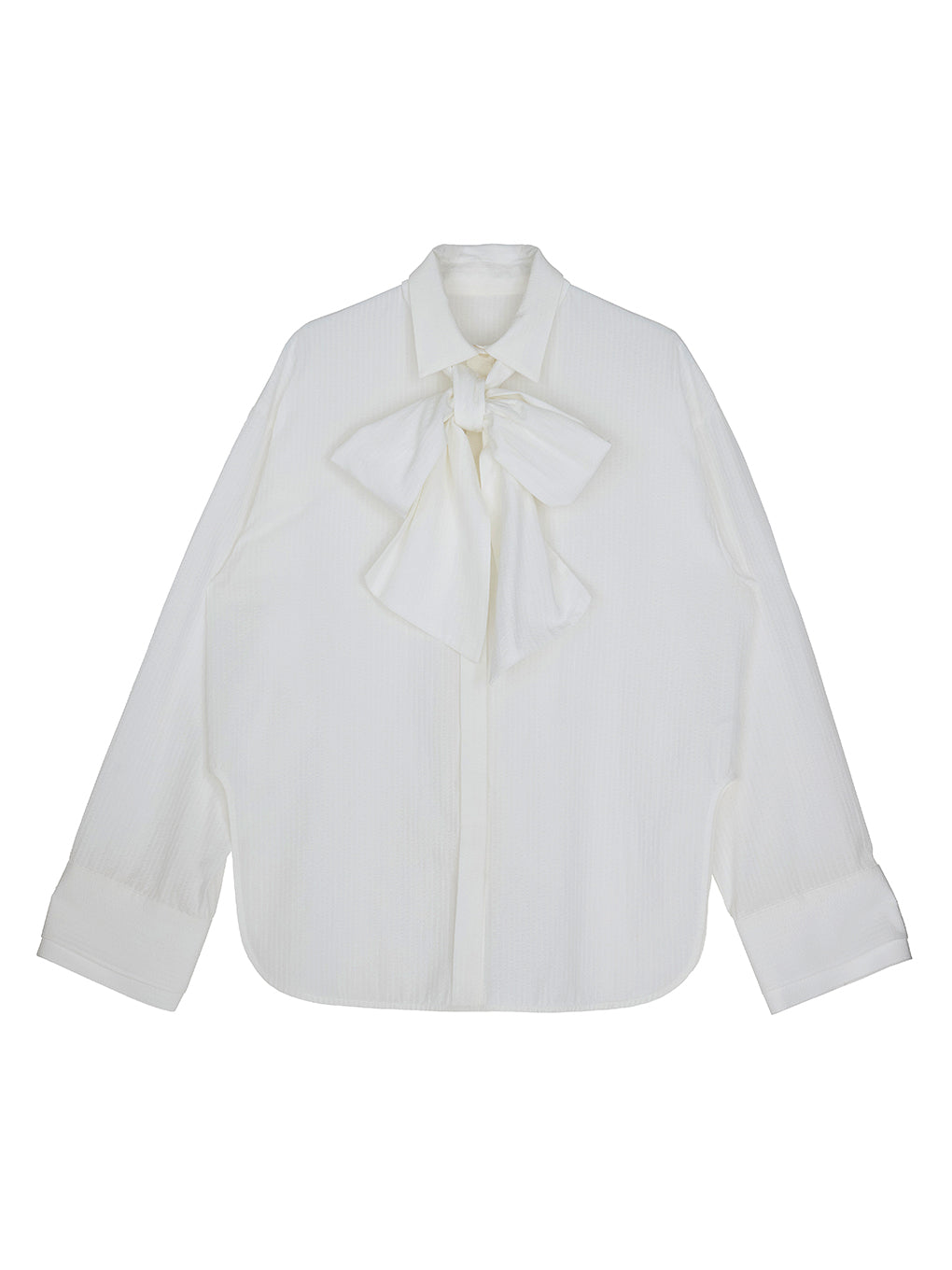 UND UNEVENNESS TIE BLOUSE