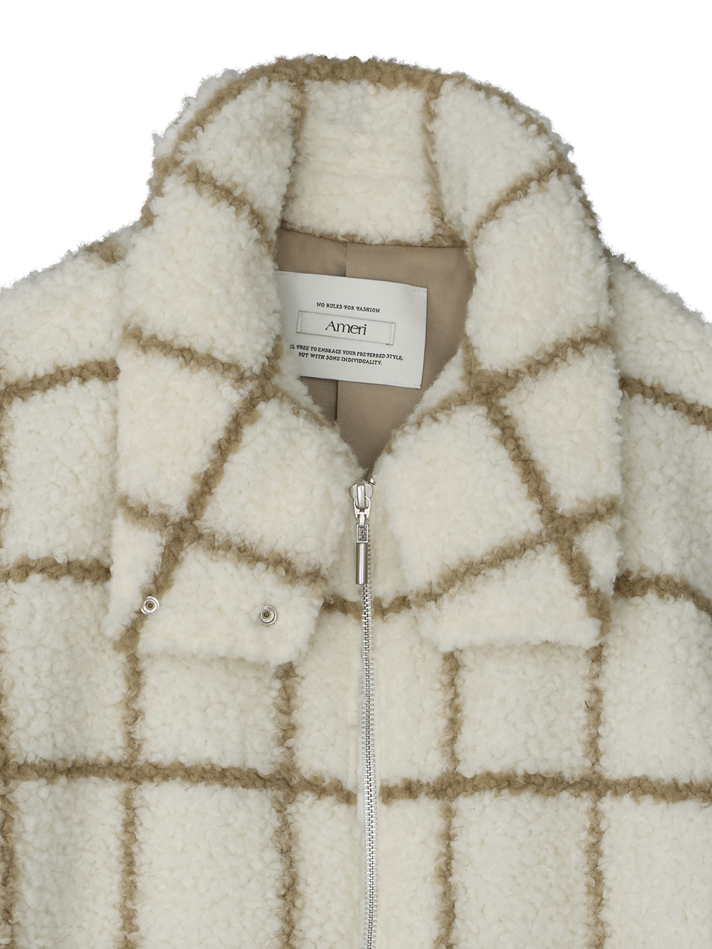 UND WINDOWPANE ZIPUP MIDI COAT