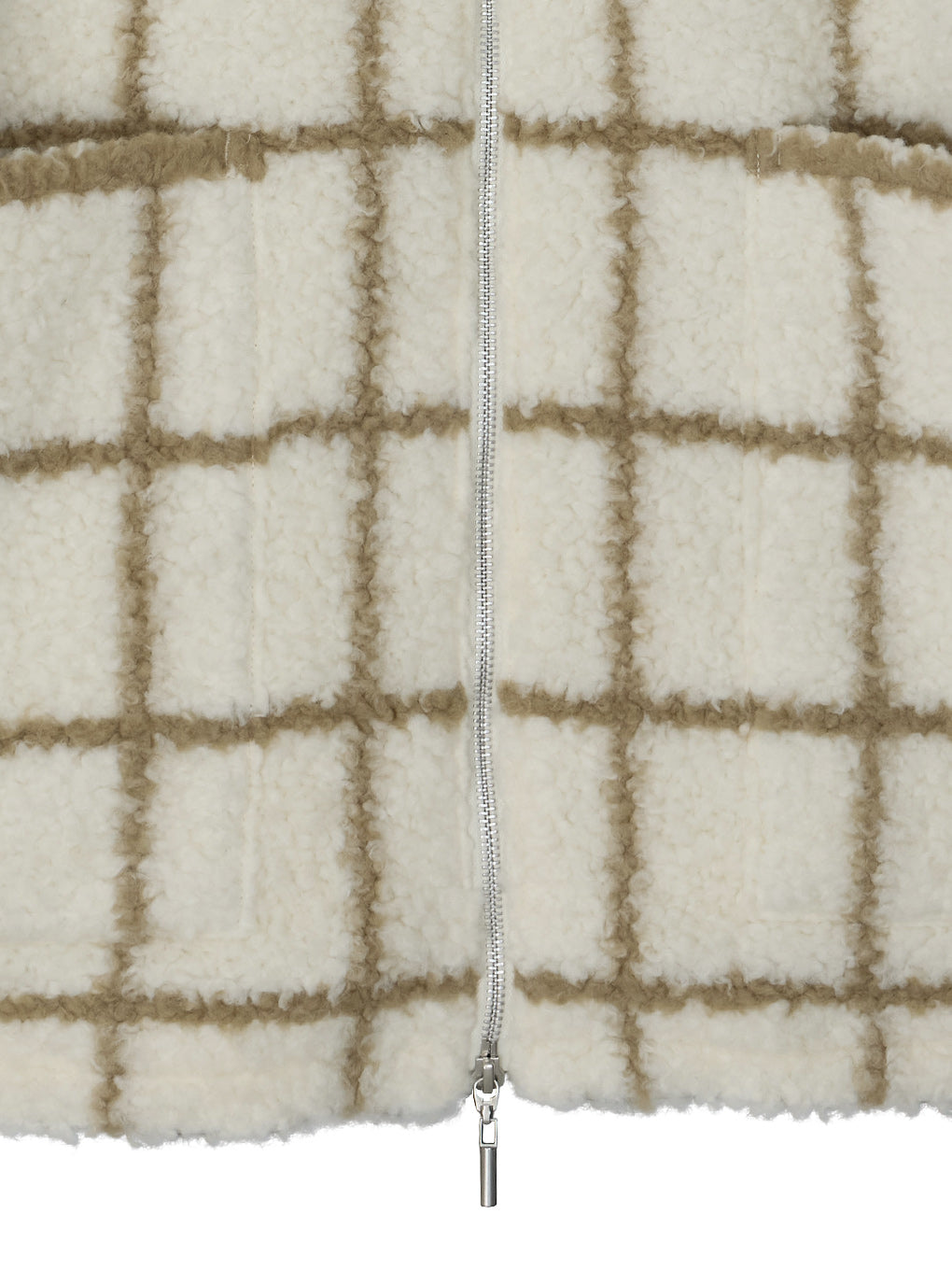 UND WINDOWPANE ZIPUP MIDI COAT