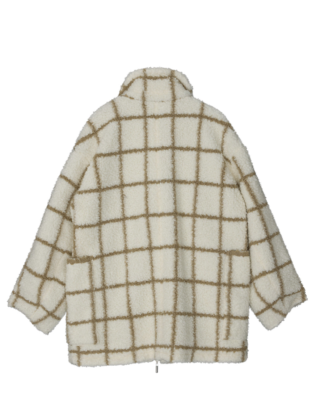 UND WINDOWPANE ZIPUP MIDI COAT