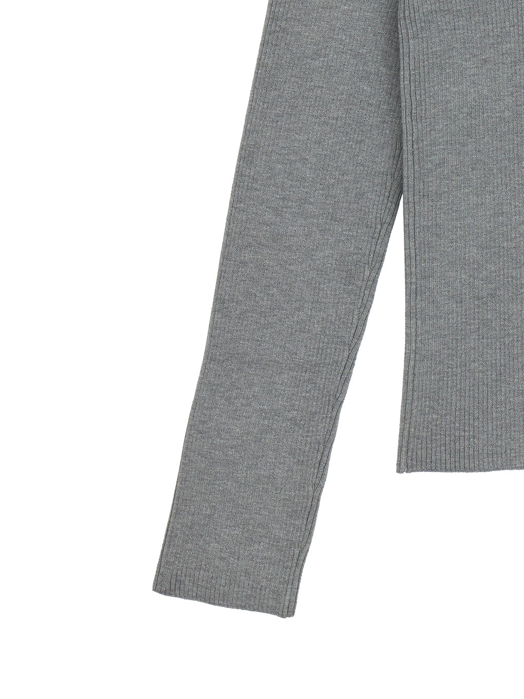 UND 2WAY FRILL NECK ZIP KNIT TOP