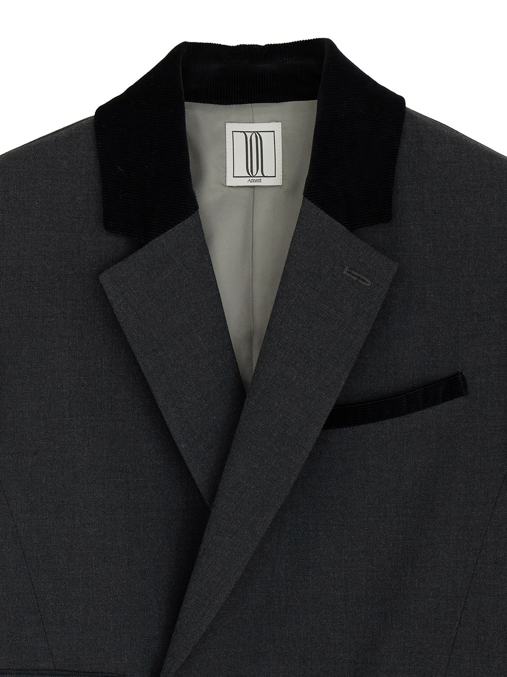 UND MIX FABRIC PATTERN JACKET
