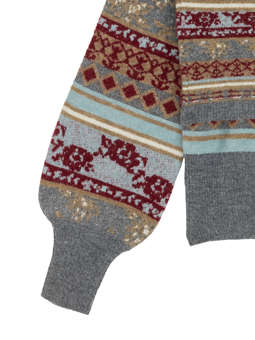 UND JACQUARD FAIR ISLE BUISTIER SET KNIT
