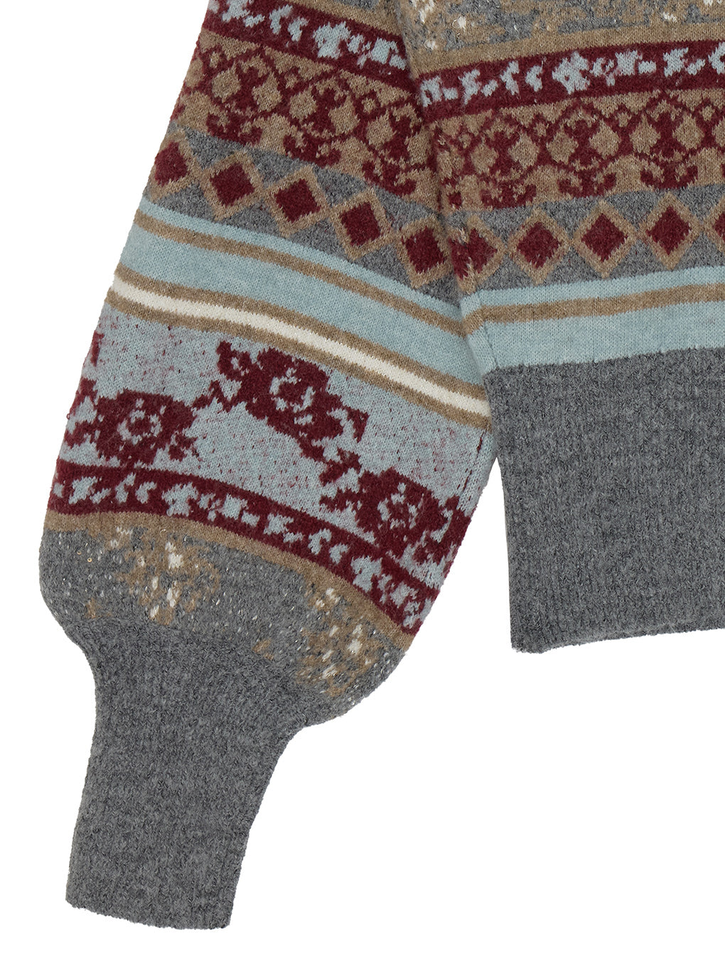 UND JACQUARD FAIR ISLE BUISTIER SET KNIT