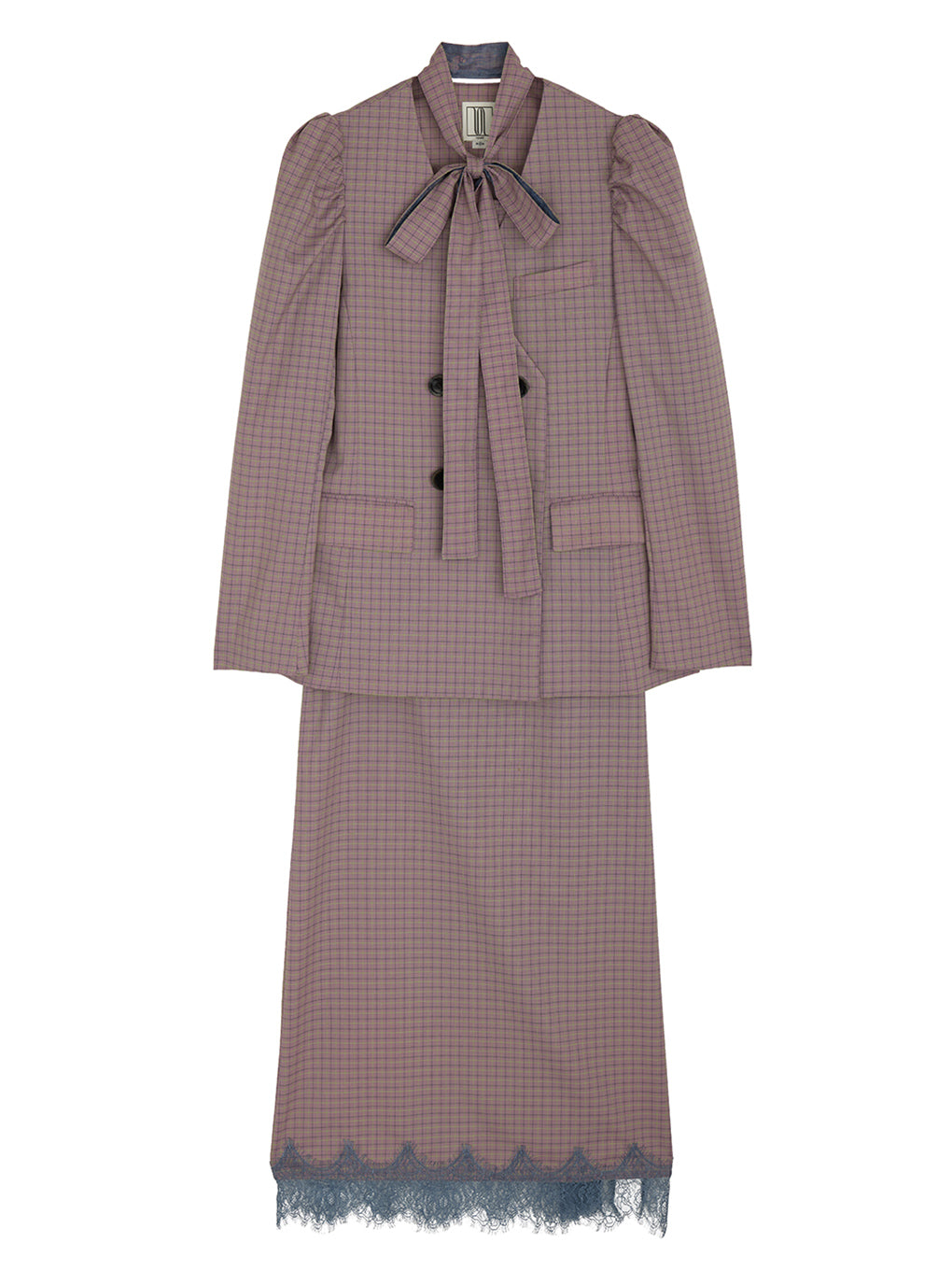 UND JACKET SET CHECK DRESS